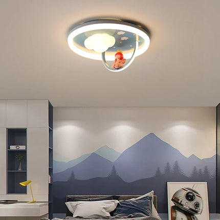 Plafonnier avec ventilateur et éclairage LED pour chambre d’enfant — LZ4X9P