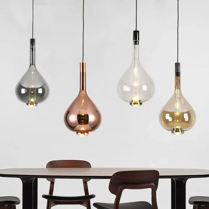 Suspension LED en verre design italien pour hôtel et restaurant — LZ4X9P