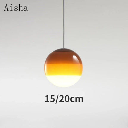 Suspension en verre au style nordique pour intérieur moderne — LZ4X9T
