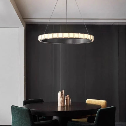Suspension minimaliste en aluminium et acrylique pour intérieur design épuré — LZ4X9M