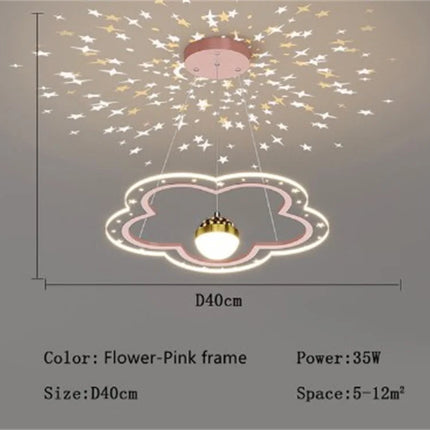 Lustre en forme d’étoile pour chambre d’enfant décorative — LZ4X9P2Q