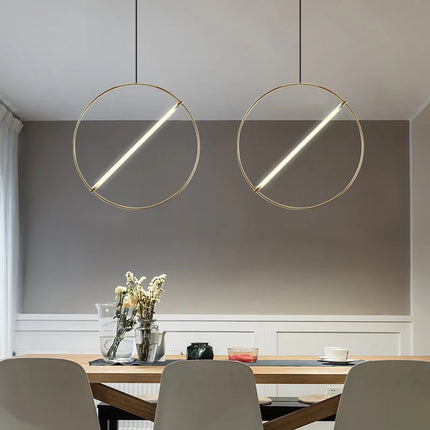 Suspension LED ronde au design moderne et simple — LZ4X9T2