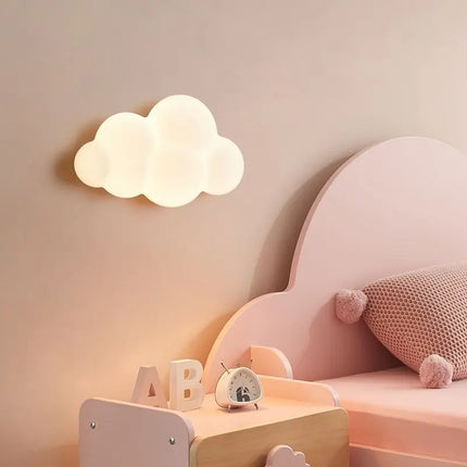 Applique murale en forme de nuage avec télécommande et gradation pour enfants — LZ4X9M