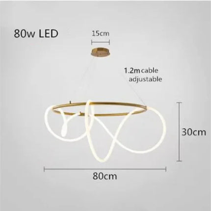 Lustre LED à intensité variable style nordique pour intérieur — LZ4X9JQ