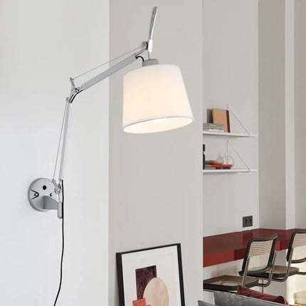 Applique murale industrielle nordique à bras long pivotant pliable — LZ4X9M2