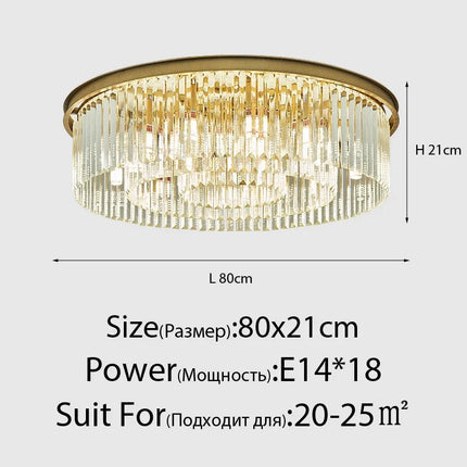 Lustre en cristal de luxe style italien pour intérieur — LZ4X9M