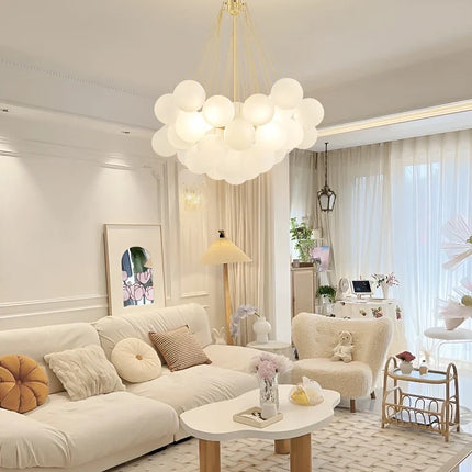 Lustre suspension en verre au design nordique moderne — LZ4XJ9
