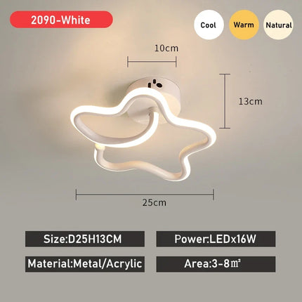 Plafonnier LED moderne en acrylique pour allée et balcon — LZ4X9Q2J