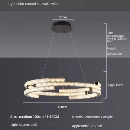 suspension design circulaire élégante pour intérieur moderne