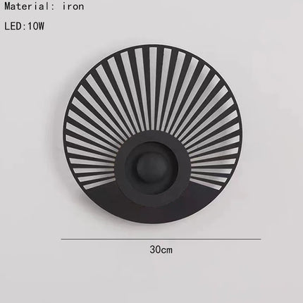 Applique murale LED ronde style art déco pour ambiance chaleureuse — LZ4P9XQ