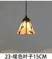 Lustre en verre style Tiffany rétro pour intérieur méditerranéen — LZ4X9P
