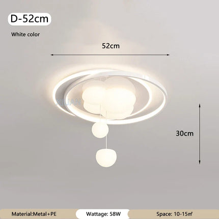 lustre romantique à bulles pour salon et bureau