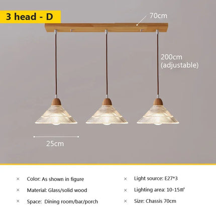 Suspension en verre au style japonais vintage pour intérieur — LZ4Q7M2