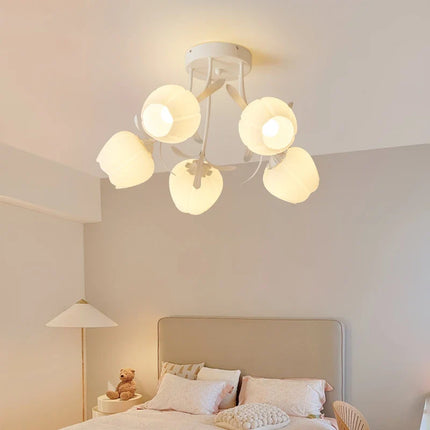 Plafonnier floral nordique au design romantique pour intérieur élégant — LZ4X7P9