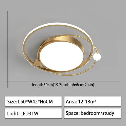 Lustre LED à intensité variable pour intérieur moderne — LZ4X9T