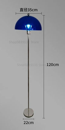 Lampadaire LED nordique en acrylique avec abat-jour coloré rétro — LZ4X9P2
