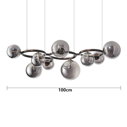 Lustre suspension en verre à bulles style nordique pour intérieur — LZ4X9P2