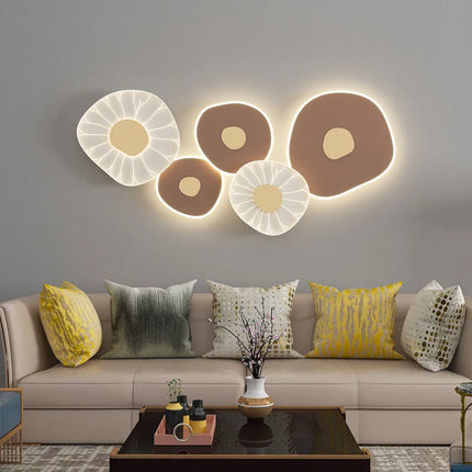 Applique murale LED feuille de lotus avec 3 luminaires à gradation variable — LZ4X9P2