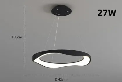 Lustre circulaire LED au design nordique moderne et créatif — LZ4P9XQ