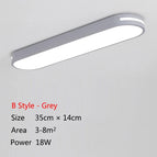 Style B Gris 35cm / Lumière blanche