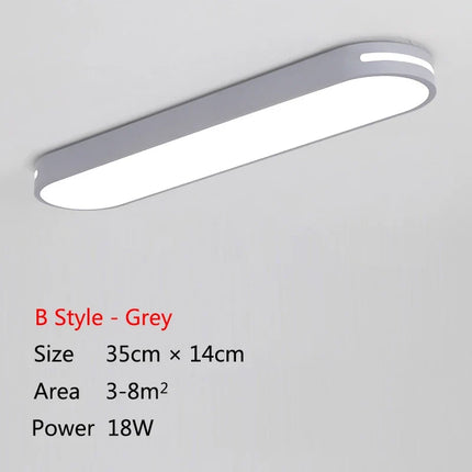 Plafonnier LED moderne pour balcons, couloirs, chambres et cuisine — LZ4X9P2