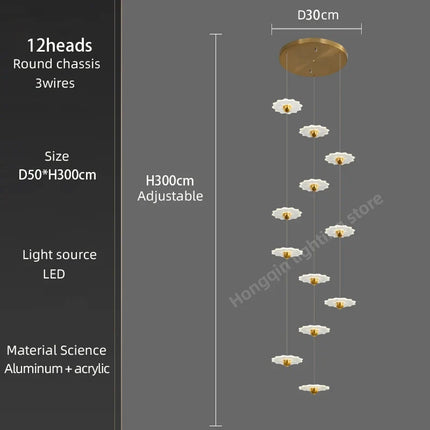 Lustre LED moderne pour intérieur élégant et contemporain — LZ4X9P