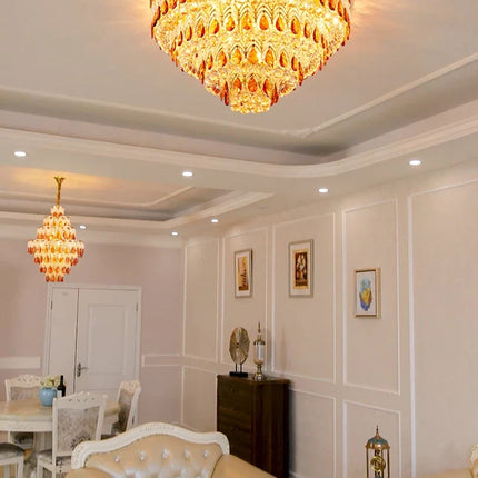 Lustre dimmable en cristal pour intérieur moderne — LZ4X9QJ2