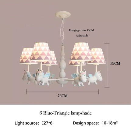 Lustre LED rotatif pour enfant style nordique romantique et chaleureux — LZ4X9P