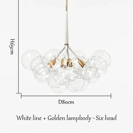 Lustre lumineux en verre pour décoration intérieure — LZ4X9P