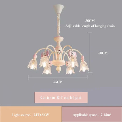Lustre mignon créatif pour chambre de princesse enfant — LZ7D9X
