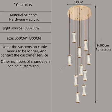 Suspension moderne pour loft et hall style nordique — LZ4X9P