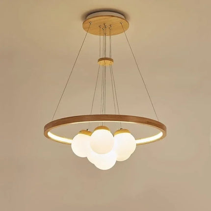 Plafonnier LED suspendu design en forme de boule en verre — LZ4X9T