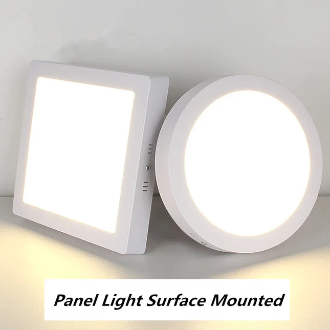 Plafonnier LED carré à montage en surface éclairage blanc froid — LZ4X9P