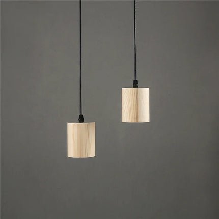 Suspension nordique créative en bois massif moderne — LZ4X9T