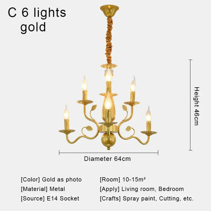 Lustre suspension rétro en tissu pour décoration campagne — LZ4M9X