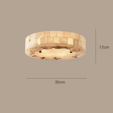 Plafonnier suspendu grand en marbre naturel luxueux — LZ4X9T1