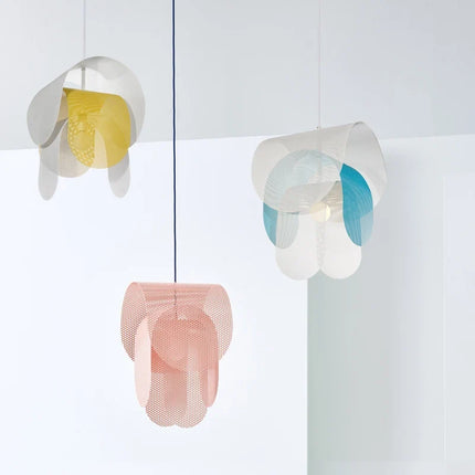 Lustre suspension danois minimaliste en maille de fer — LZ4X9P2