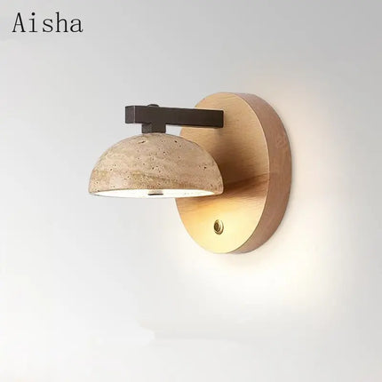 Applique murale en pierre style wabi-sabi pour décoration intérieure — LZ4QJ7
