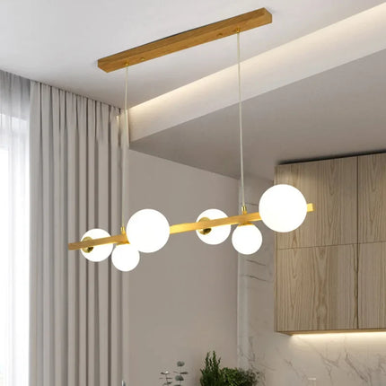 Lustre suspension avec abat-jour en verre décoratif pour maison — LZ4R9XQ