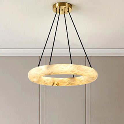 Lustre en marbre naturel espagnol pour hôtel de luxe — LZ4M9Q2