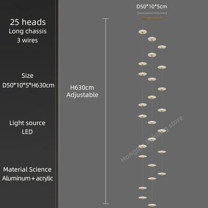 Lustre LED pour éclairage intérieur décoratif moderne — LZ4X9T