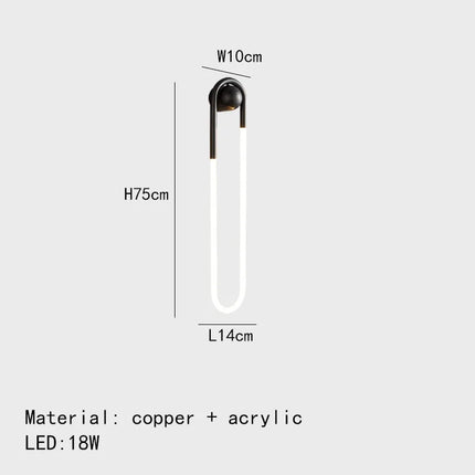 Applique murale LED moderne en forme d’ellipse pour intérieur — LZ4X9P2