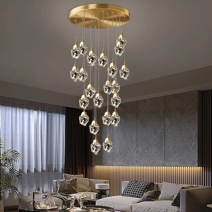 Lustre suspension en cristal pour éclairage élégant et moderne — LZ4X9T