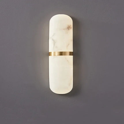 Applique murale LED semi-cylindrique effet marbre pour salon et salle de bain — LZ4P9XQ