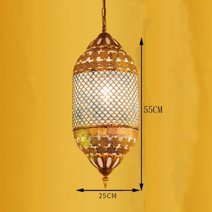 Lustre suspension décoratif style asiatique pour intérieur bohème — LZ4N7Q2