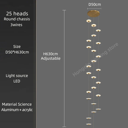 Lustre LED moderne pour éclairage intérieur élégant — LZ4X9P2