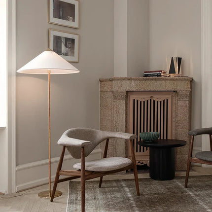 Lampadaire LED nordique en bambou et rotin tissé main — LZ4X9P2