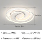 Cercle Blanc 42cm / Blanc chaud (sans télécommande)