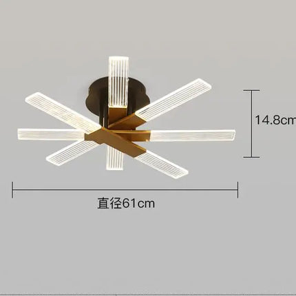 Plafonnier LED en acrylique au design élégant pour intérieur — LZ4X9P2