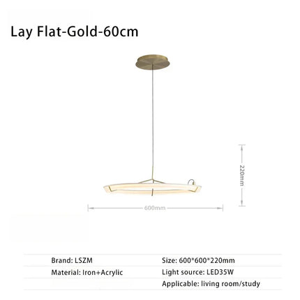Suspension LED design nordique en acrylique décoratif — LZ4X9T2